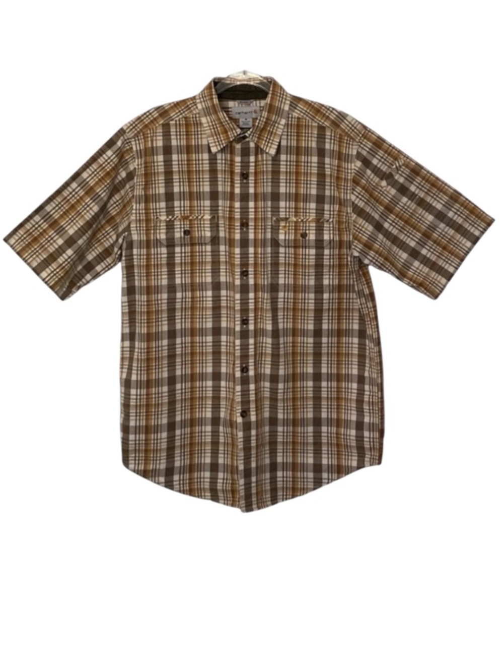 Carhartt Plaid Button Up Short Sleeve Shirt